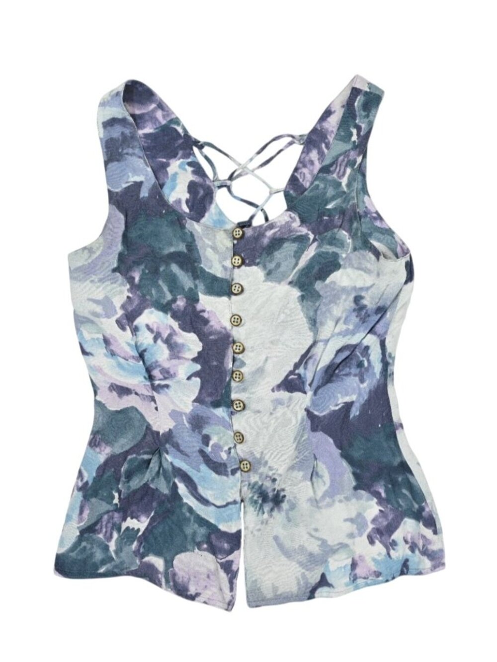 Sportmax by Max Mara Tank Top in Floral Purple